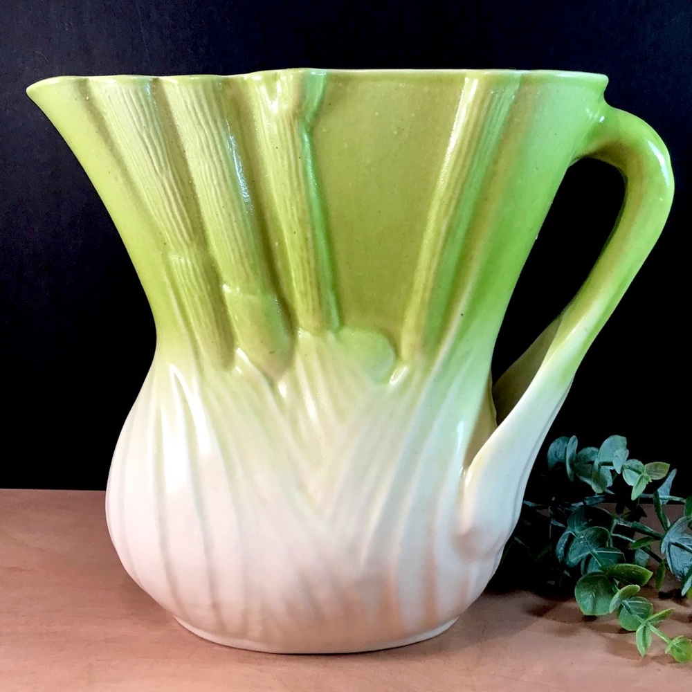 Barbara Eigen 1982 ceramic fennel pitcher/vase